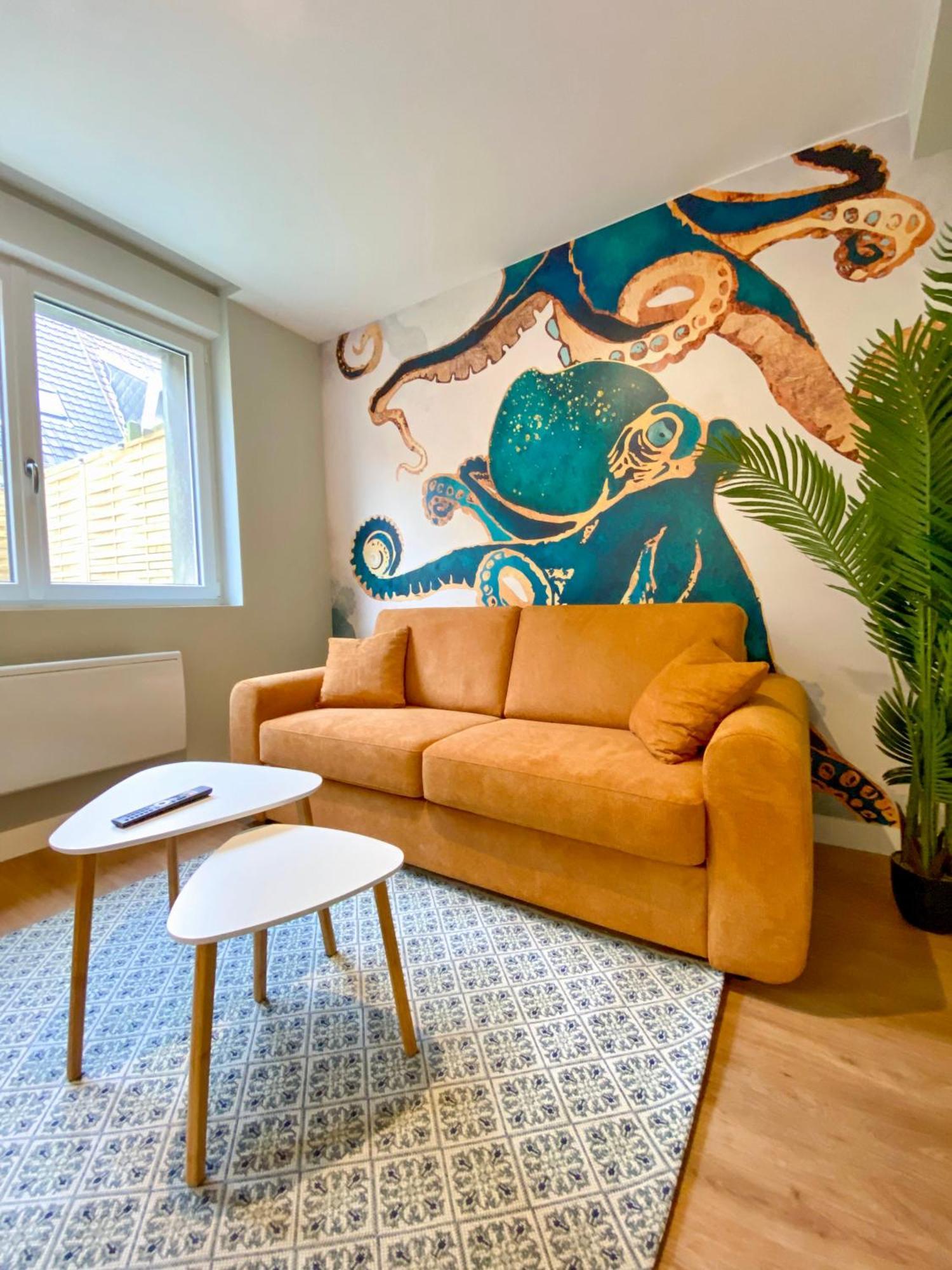 L'Octopus - Appartement 2 Adultes 2 Enfants Jardin, Proche Centre Et Plage Le Portel Eksteriør billede