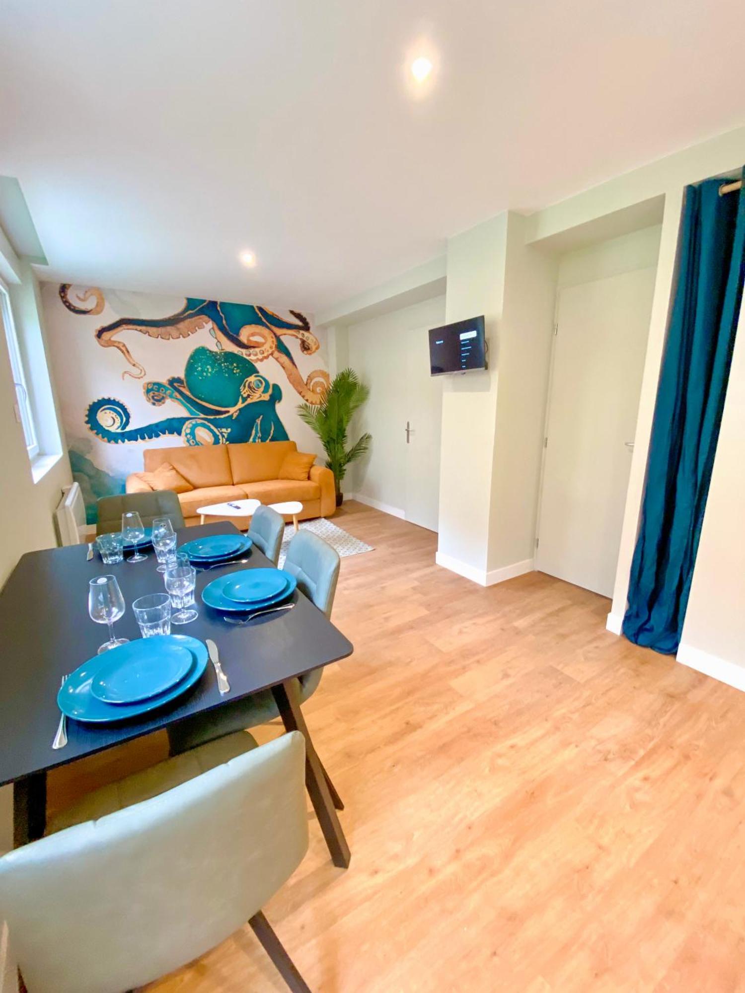 L'Octopus - Appartement 2 Adultes 2 Enfants Jardin, Proche Centre Et Plage Le Portel Eksteriør billede