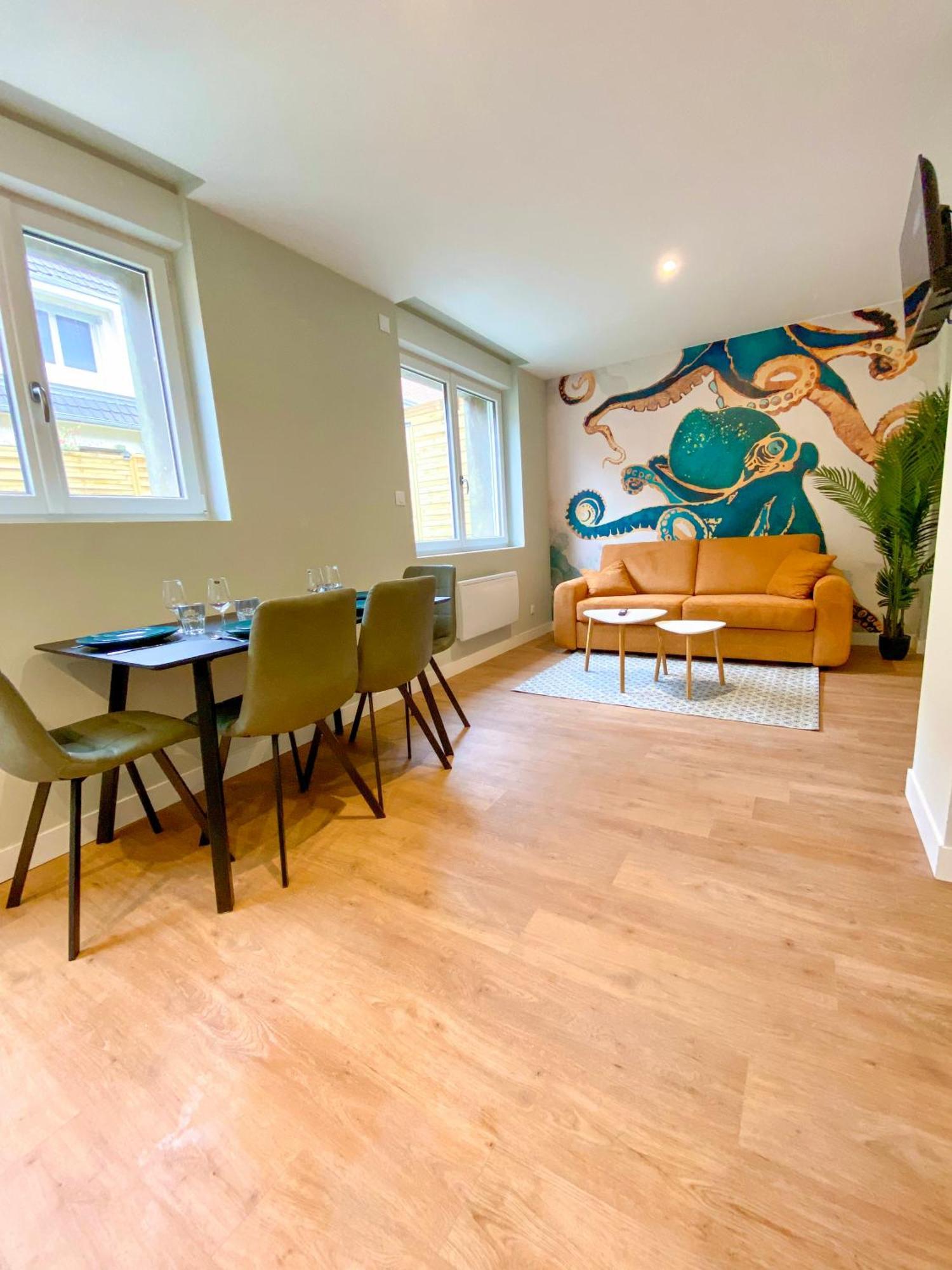 L'Octopus - Appartement 2 Adultes 2 Enfants Jardin, Proche Centre Et Plage Le Portel Eksteriør billede